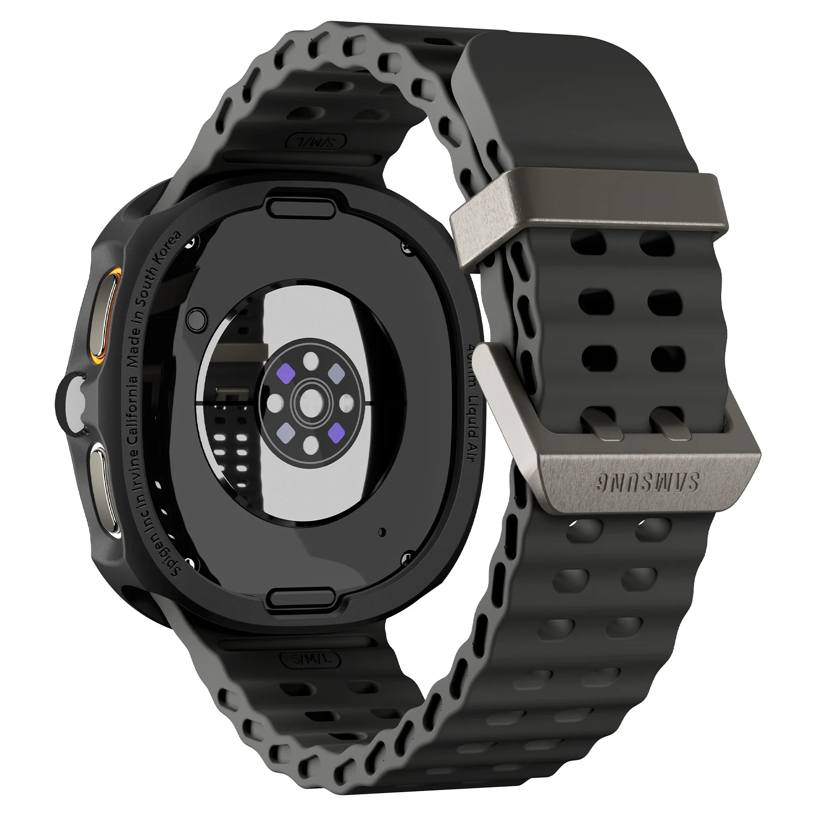 Hülle für Galaxy Watch 8 40 mm, Spigen Liquid Air, Schwarz - Image 8