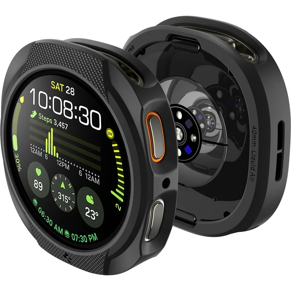 Hülle für Galaxy Watch 8 44 mm, Spigen Liquid Air, Schwarz - Image 2