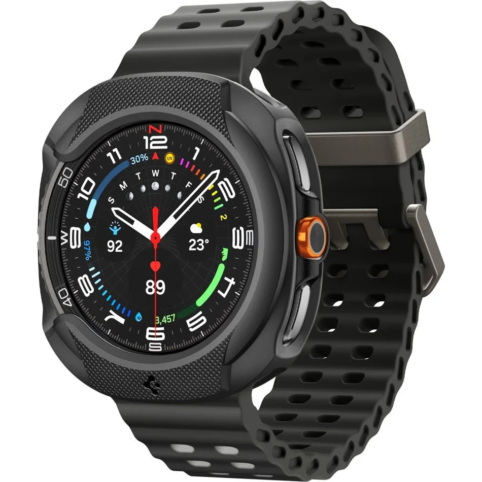 Hülle für Galaxy Watch 8 Classic 46 mm, Spigen Liquid Air, Schwarz - Image 3
