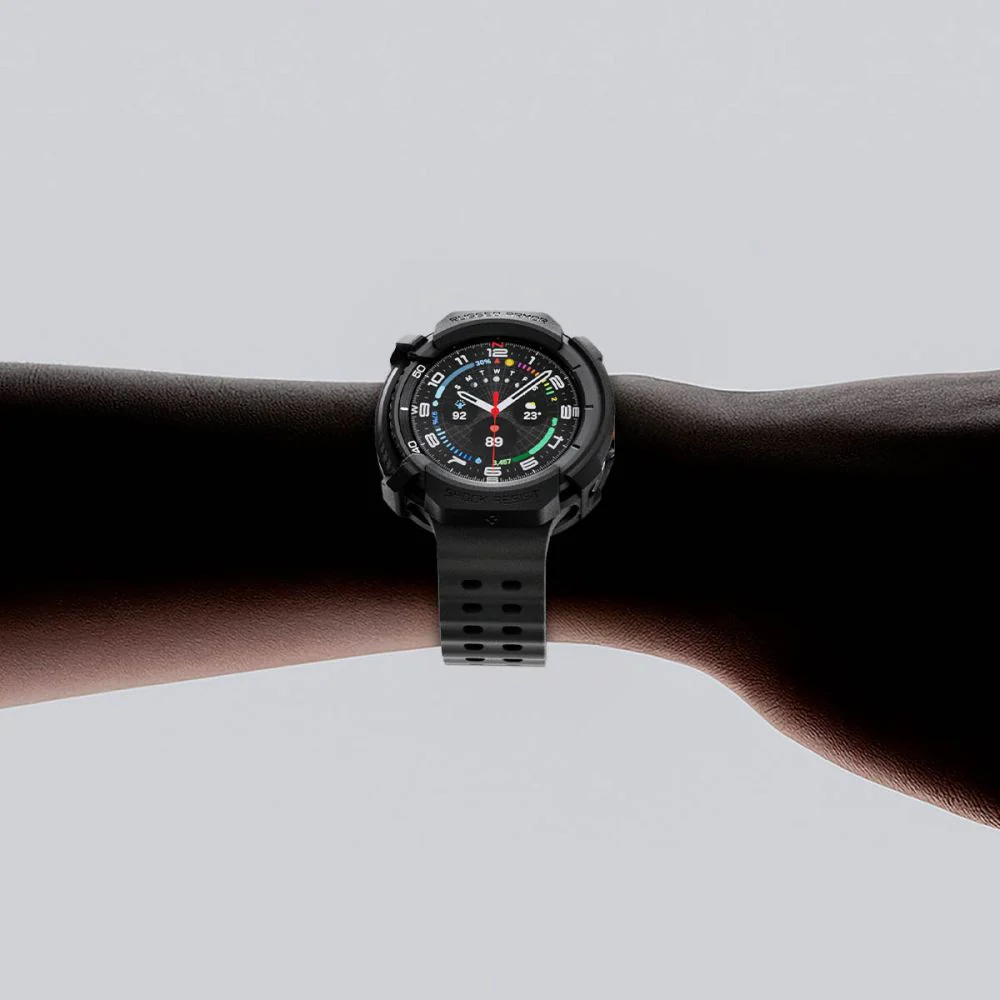Hülle für Galaxy Watch 8 Classic 46 mm, Spigen Rugged Armor, Schwarz - Image 7