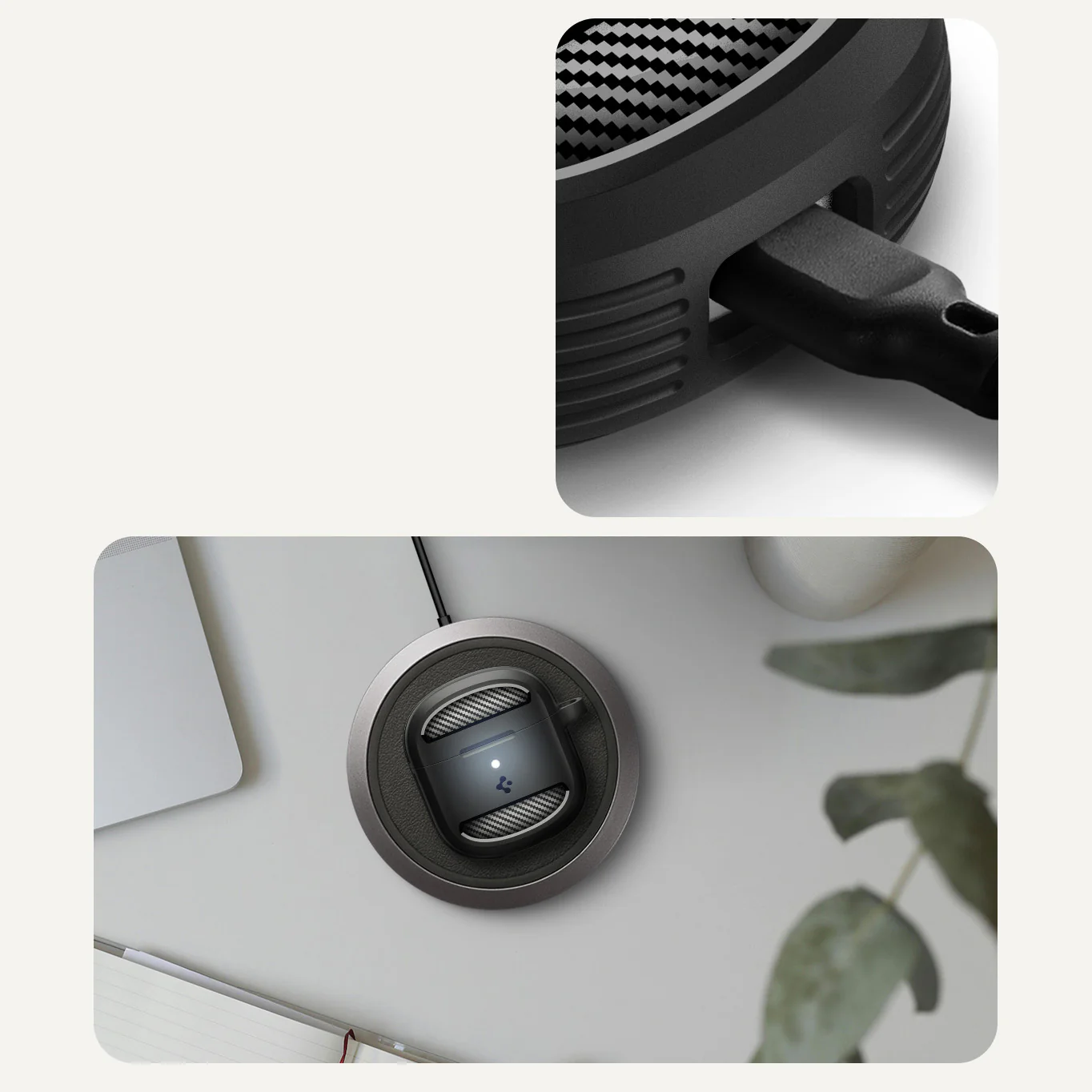 Hülle für Google Pixel Buds 2a, Spigen Rugged Armor, Schwarz - Image 14