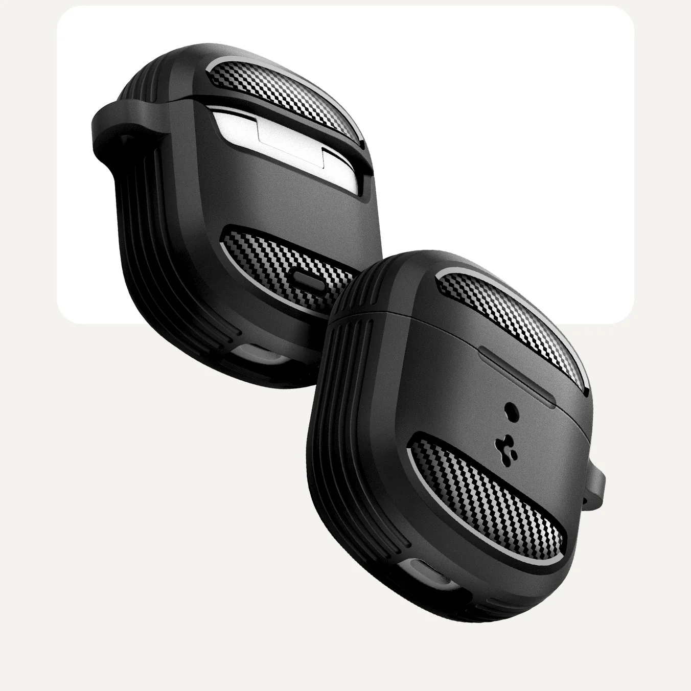 Hülle für Google Pixel Buds 2a, Spigen Rugged Armor, Schwarz - Image 9