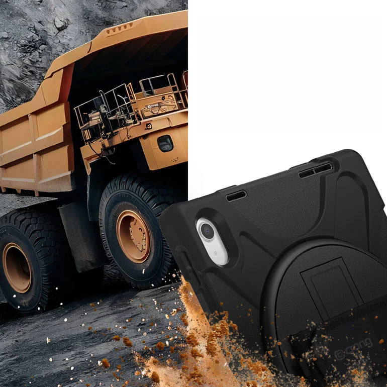 Hülle gepanzert für iPad Air 11" / 10.9" 2020-2026 / Pro 11" 2018-2022, Crong Defender Plus, schwarz - Image 8