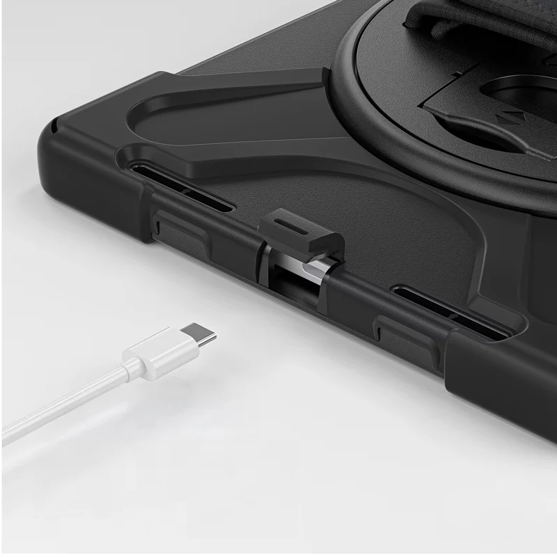 Hülle gepanzert für iPad Air 11" / 10.9" 2020-2026 / Pro 11" 2018-2022, Crong Defender Plus, schwarz - Image 9