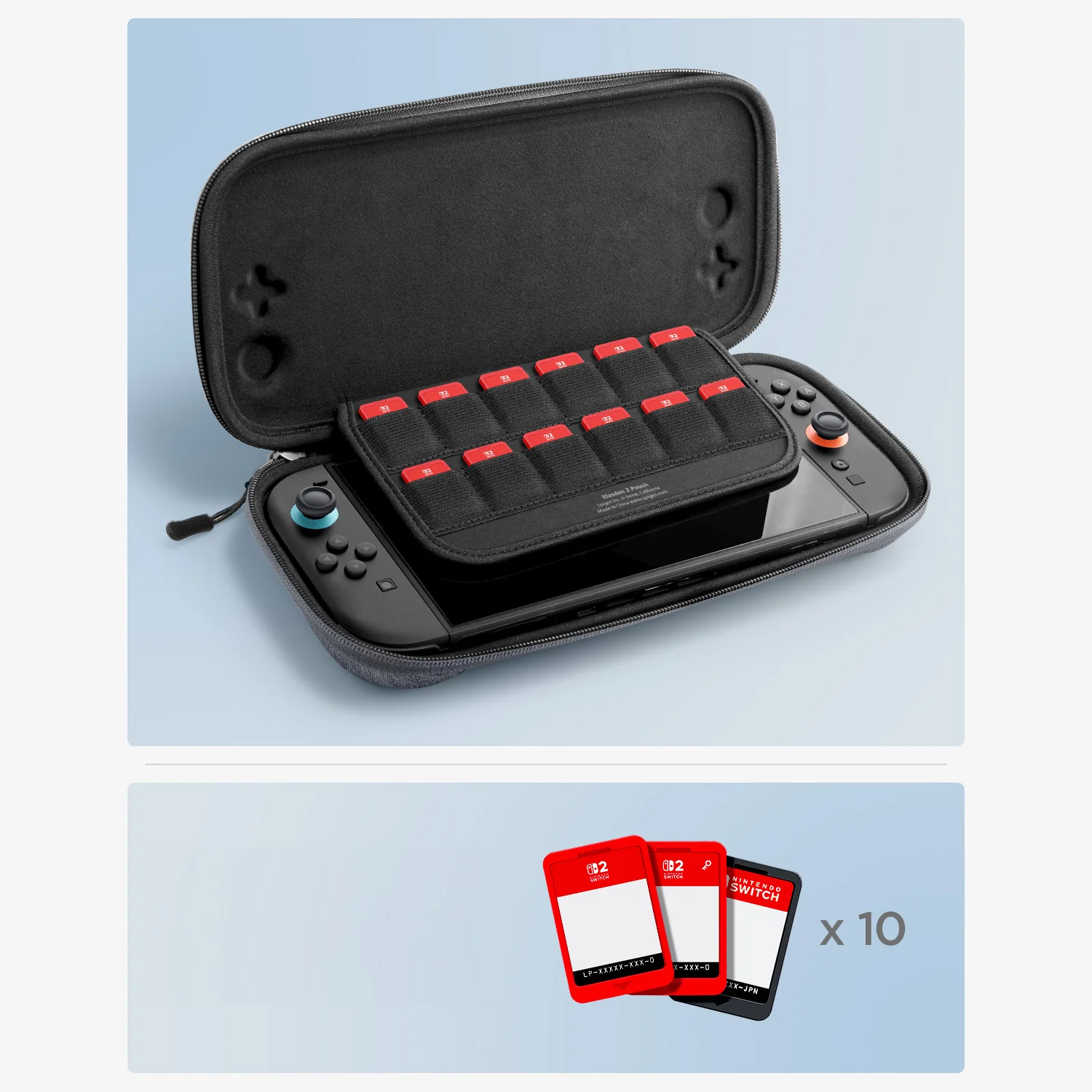 Hülle für Nintendo Switch 2, Spigen Klasden 2 Pouch, Grau - Image 10