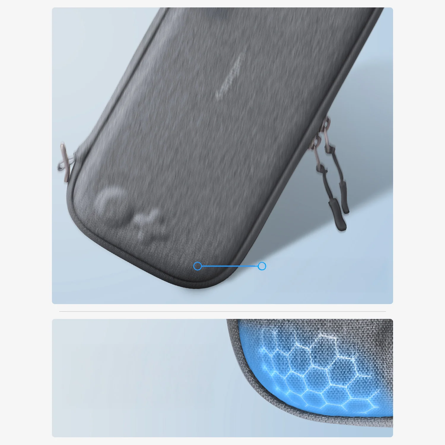 Hülle für Nintendo Switch 2, Spigen Klasden 2 Pouch, Grau - Image 9