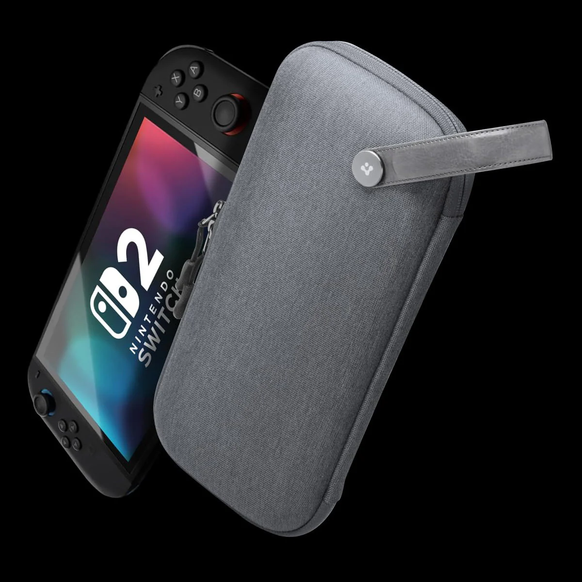 Hülle für Nintendo Switch 2, Spigen Klasden Pouch Renewed, Grau - Image 18