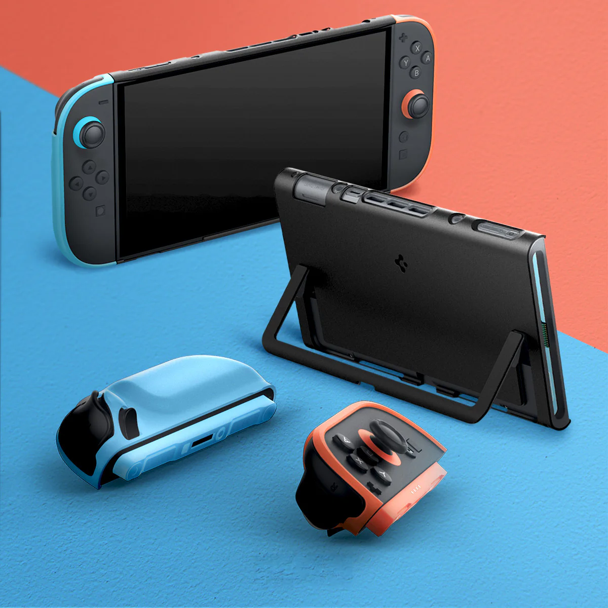 Hülle für Nintendo Switch 2, Spigen Nano Pop V2, Rot und Blau (Special Edition) - Image 12