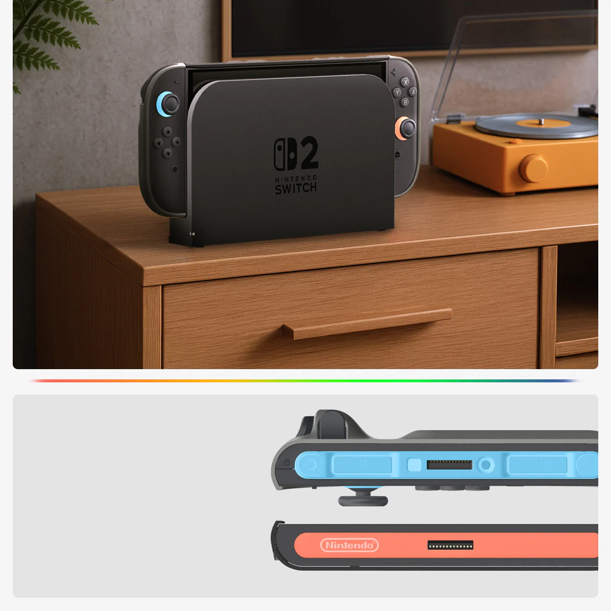 Hülle für Nintendo Switch 2, Spigen Nano Pop V2, Schwarz-Grau - Image 12