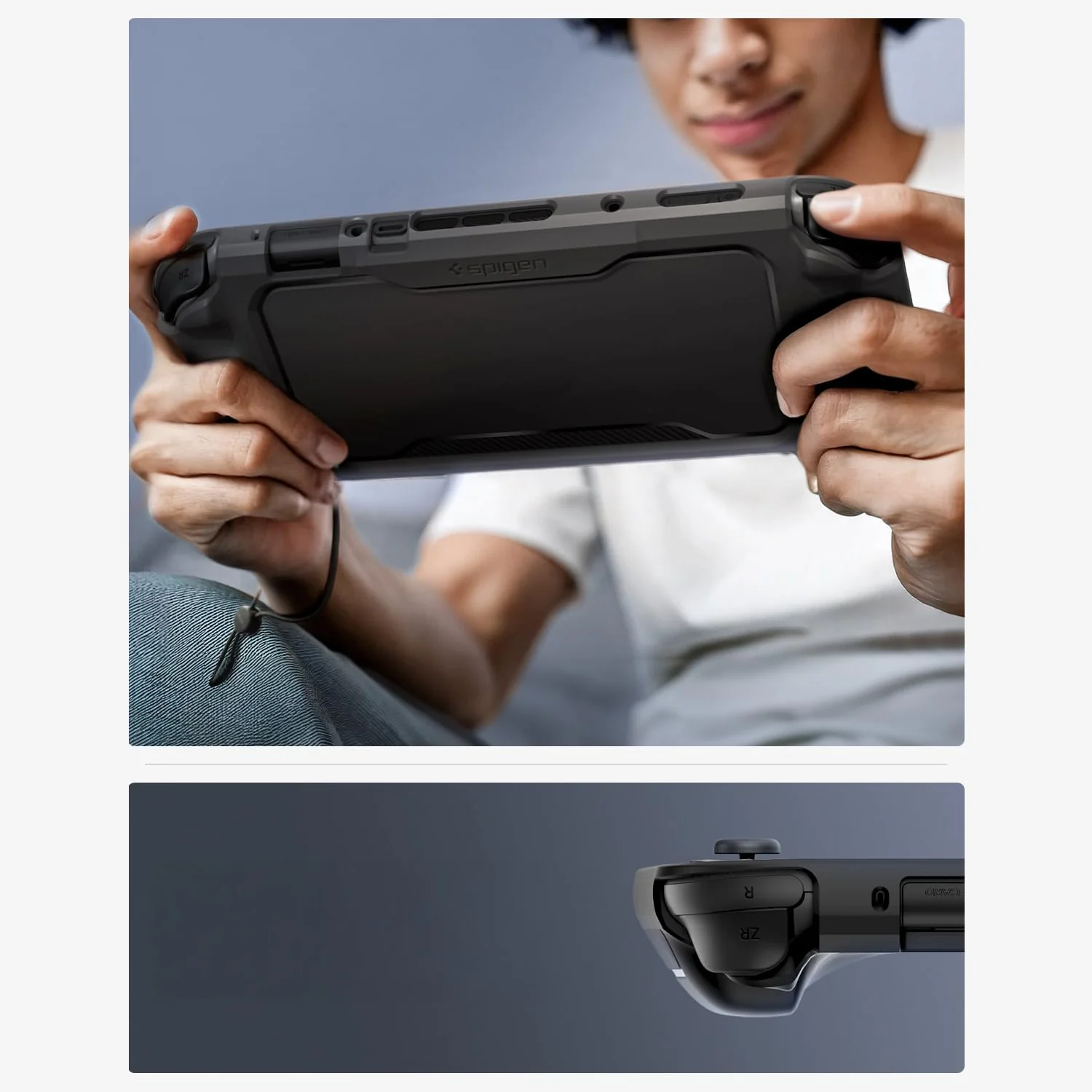 Hülle für Nintendo Switch 2, Spigen Rugged Armor, Schwarz - Image 7