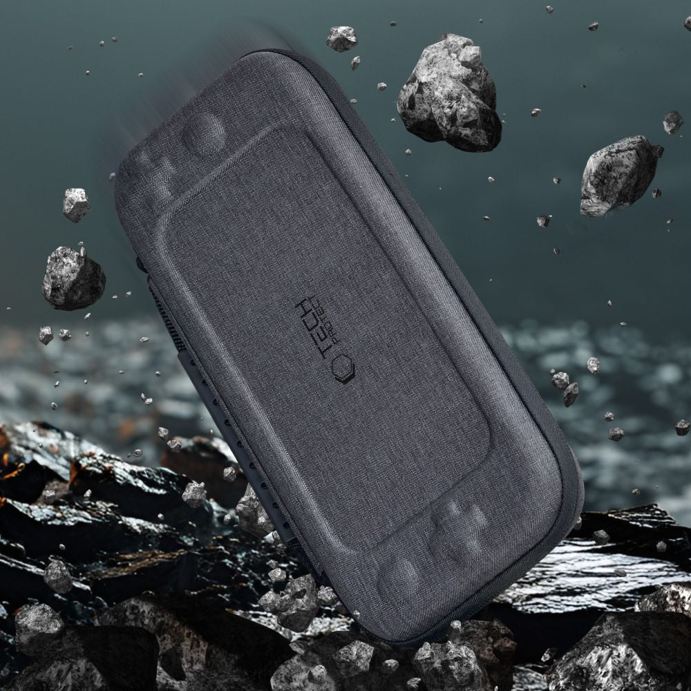 Hülle für Nintendo Switch 2, Tech-Protect Hardpouch, Dunkelgrau - Image 3