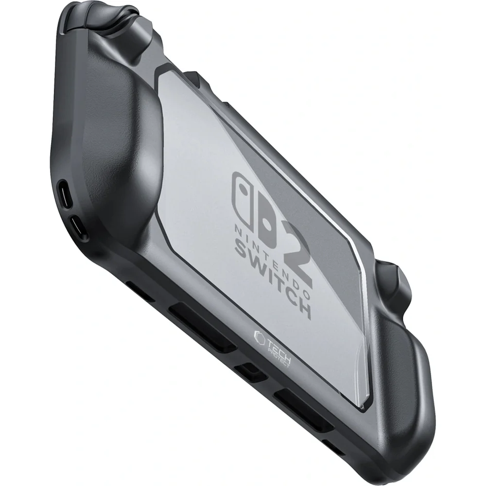Hülle für Nintendo Switch 2, Tech-Protect MagMat, Transparent und Schwarz - Image 4