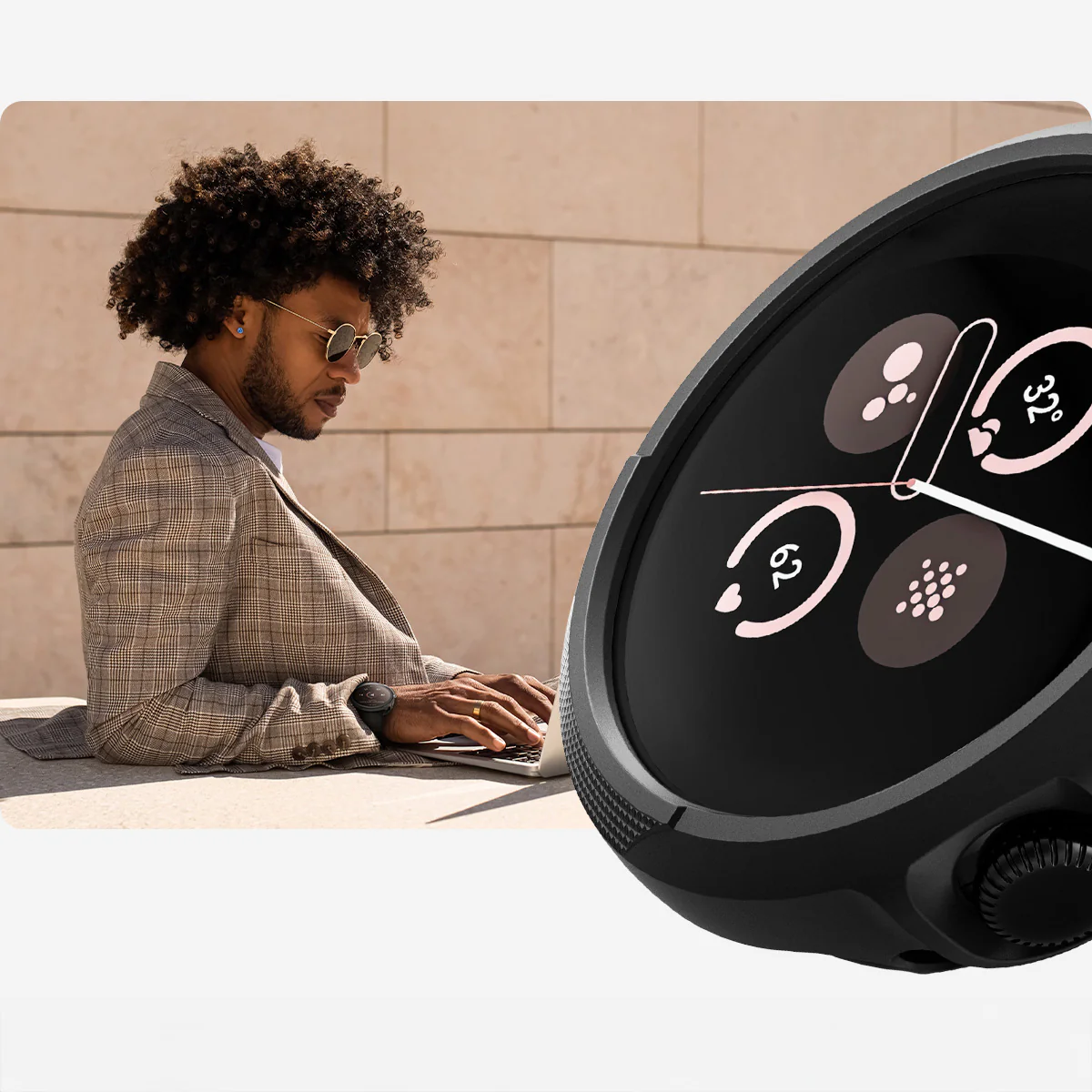 Hülle für Pixel Watch 3 (45 mm), Spigen Liquid Air, Schwarz - Image 13