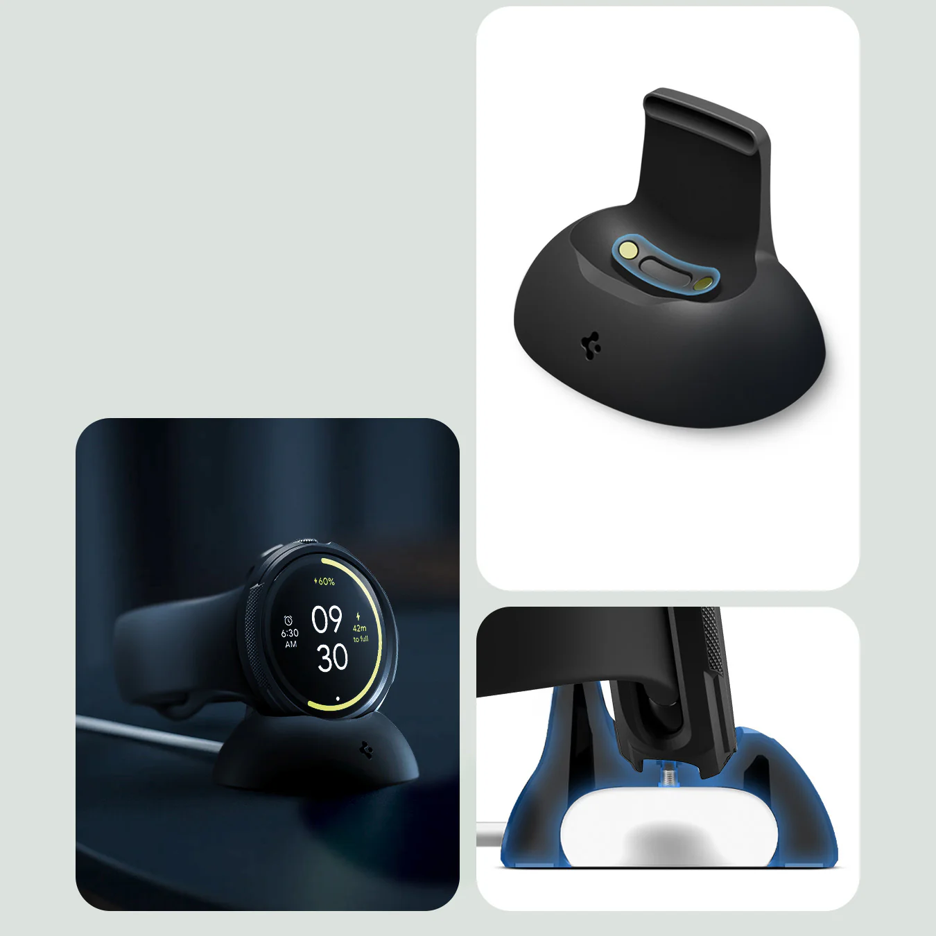 Hülle für Pixel Watch 4 45 mm, Spigen Liquid Air V2, Schwarz - Image 14