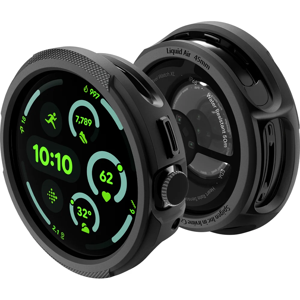 Hülle für Pixel Watch 4 45 mm, Spigen Liquid Air V2, Schwarz - Image 2