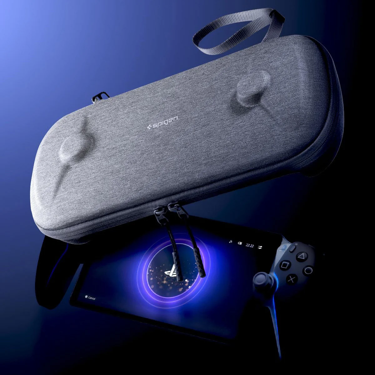 Hülle für PlayStation Portal, Spigen Klasden Pouch, Grau - Image 14