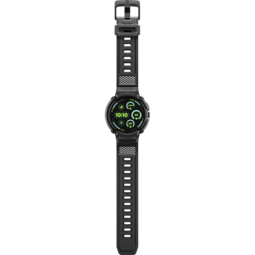 Hülle mit Armband für Google Pixel Watch 4 (41 mm), Spigen Rugged Armor Pro, Schwarz - Image 11