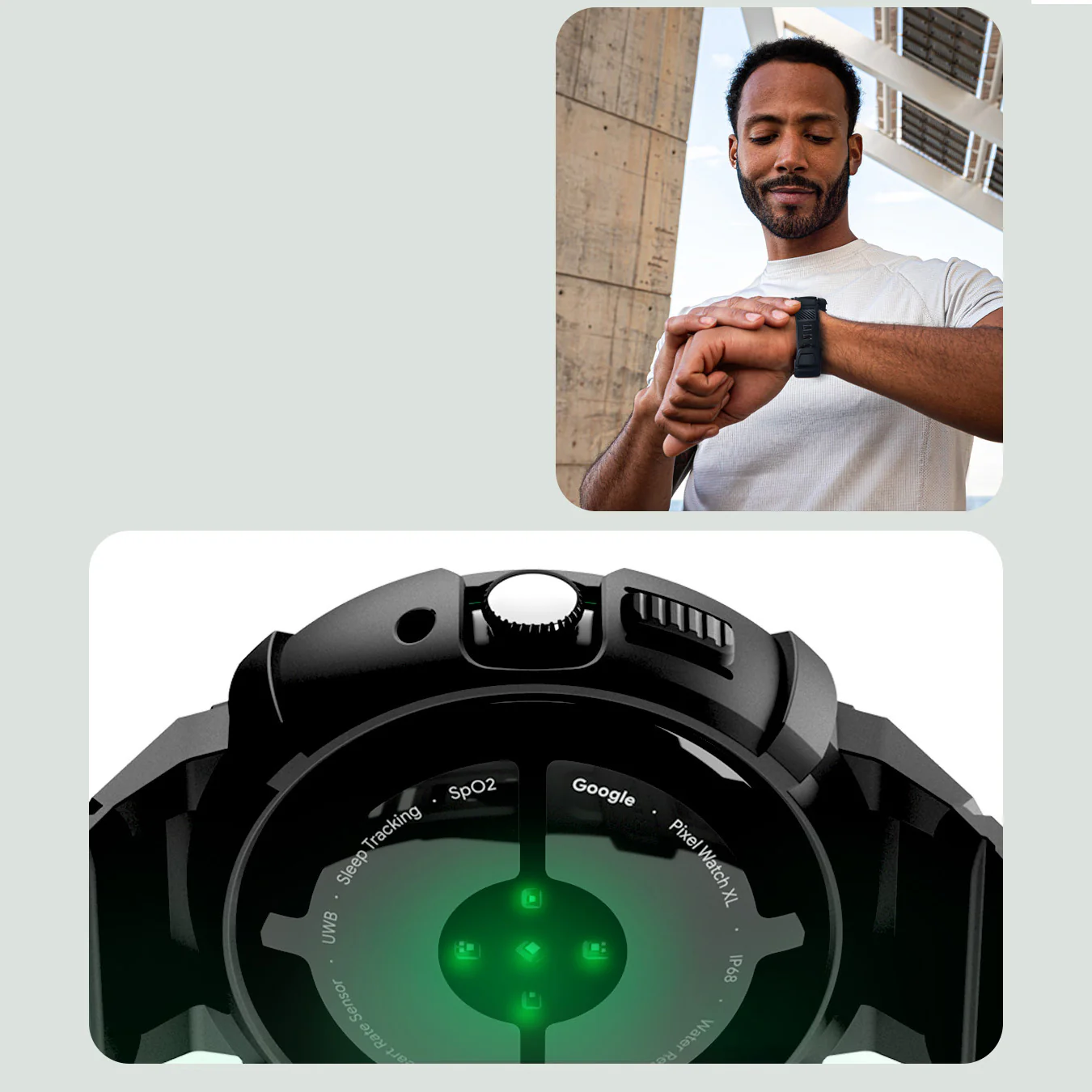 Hülle mit Armband für Google Pixel Watch 4 (41 mm), Spigen Rugged Armor Pro, Schwarz - Image 15