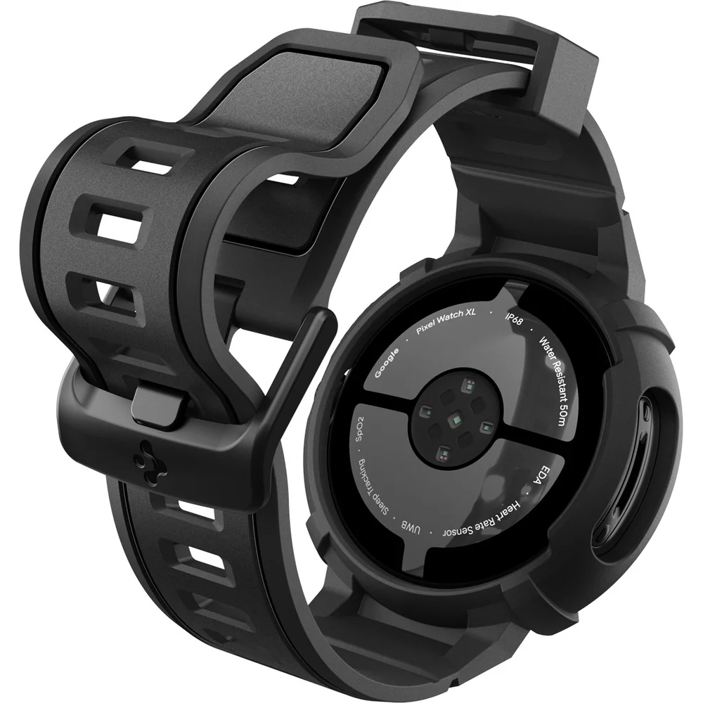 Hülle mit Armband für Google Pixel Watch 4 (41 mm), Spigen Rugged Armor Pro, Schwarz - Image 3