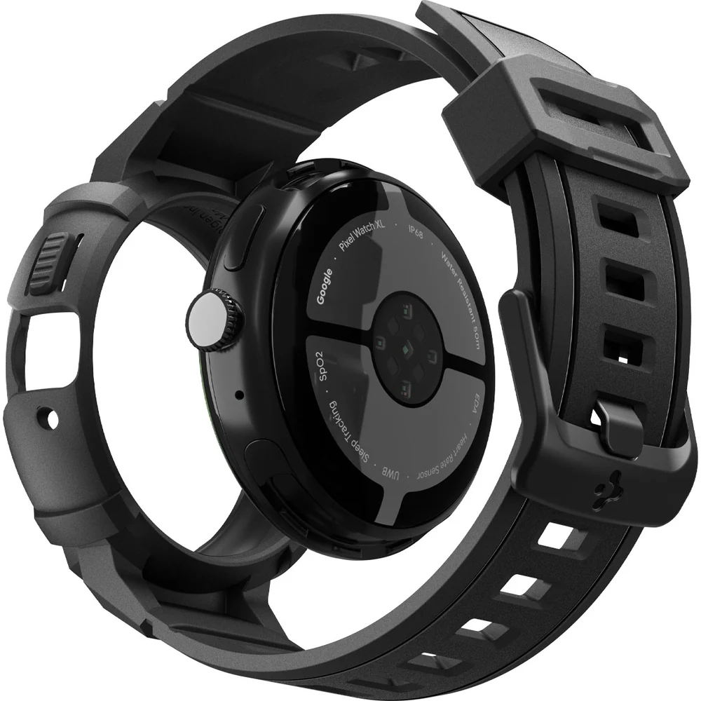 Hülle mit Armband für Google Pixel Watch 4 (41 mm), Spigen Rugged Armor Pro, Schwarz - Image 4