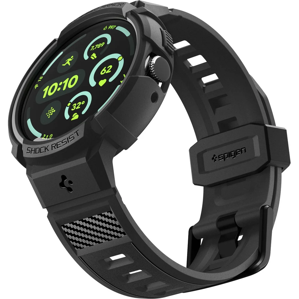 Hülle mit Armband für Google Pixel Watch 4 (41 mm), Spigen Rugged Armor Pro, Schwarz - Image 7