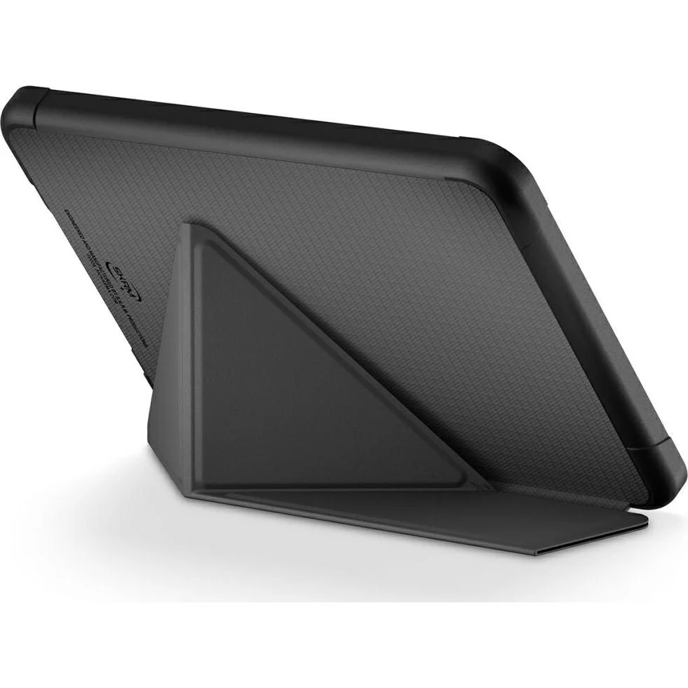 Hülle mit Klappe für Amazon Kindle 11, Skinarma Trax, Dunkelgrau - Image 3