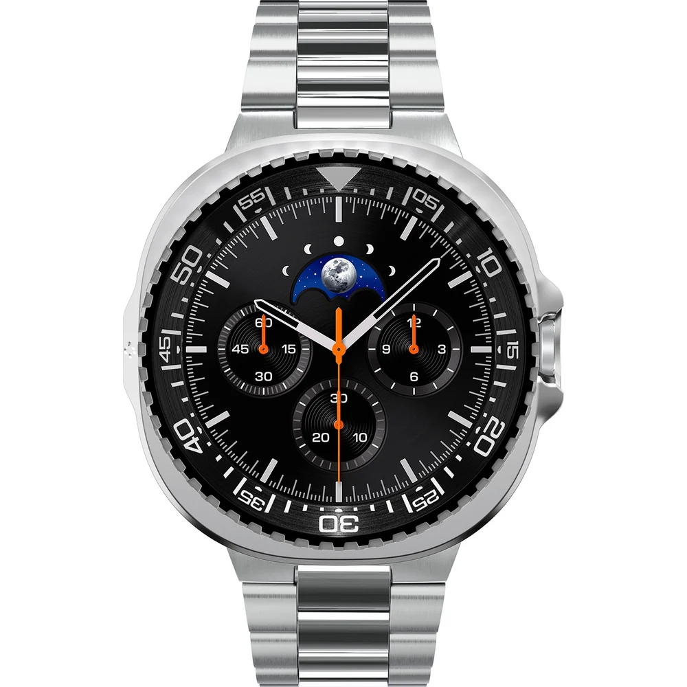 Hülle mit Lünette Ring für Galaxy Watch 8 Classic 46 mm, Spigen Bezel Tune Pro, Schwarz-Silbern - Image 10