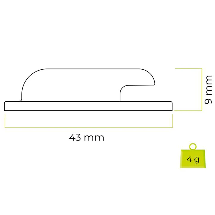 Hülle / Schlüsselanhänger für Apple AirTag, Mobile Origin AirTag Sticker Mount A2, 2 Stück, Weiß - Image 5