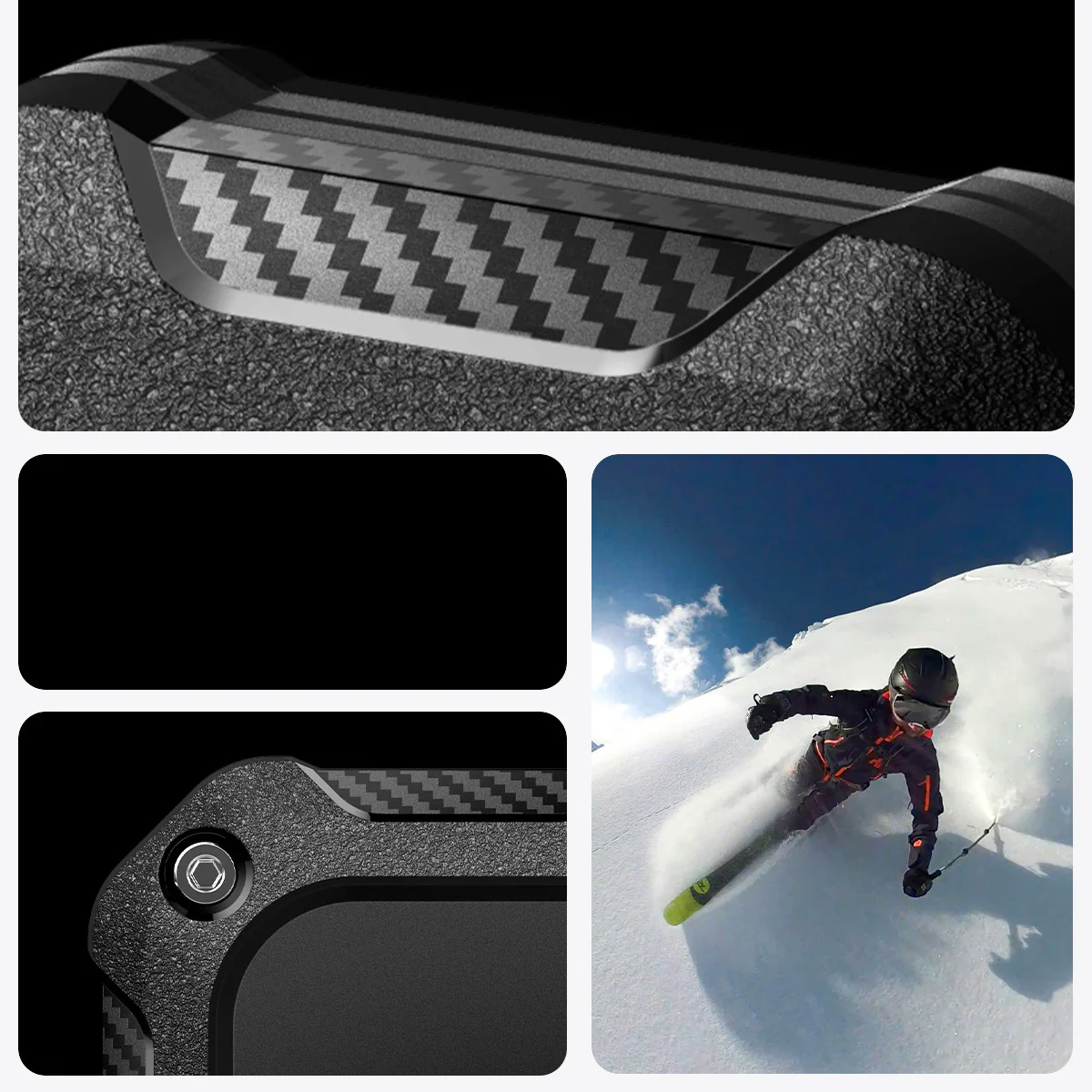 Hüllen-Set für Apple AirTag, Spigen Tough Armor IPX8, 4 Stück, Schwarz - Image 10