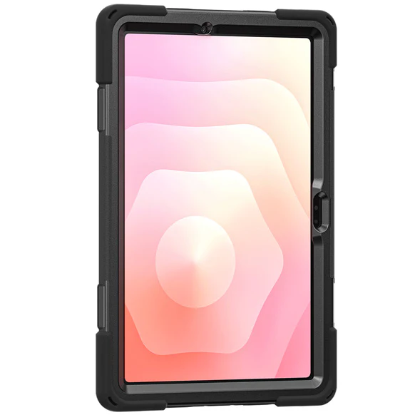 Hülle mit Schulterriemen, gepanzert für Galaxy Tab S11, Crong Defender Plus, schwarz - Image 3