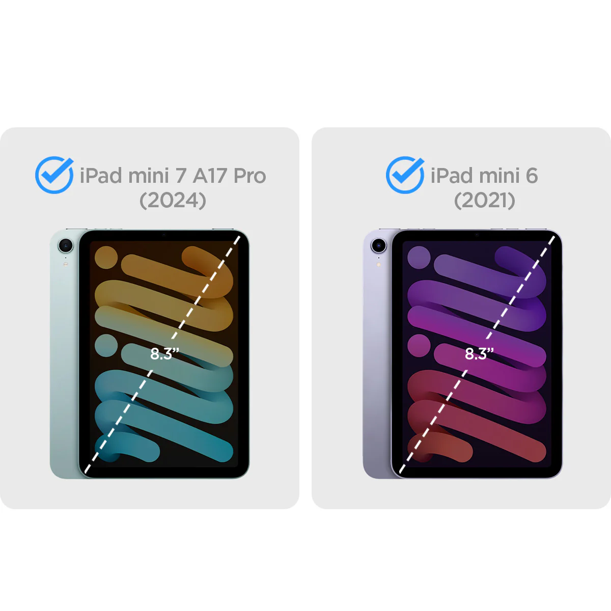 Hülle für iPad Mini 7 gen. 2024 / 6 gen. 2021, Spigen Nano Pop, Dunkelblau-Gelb - Image 10