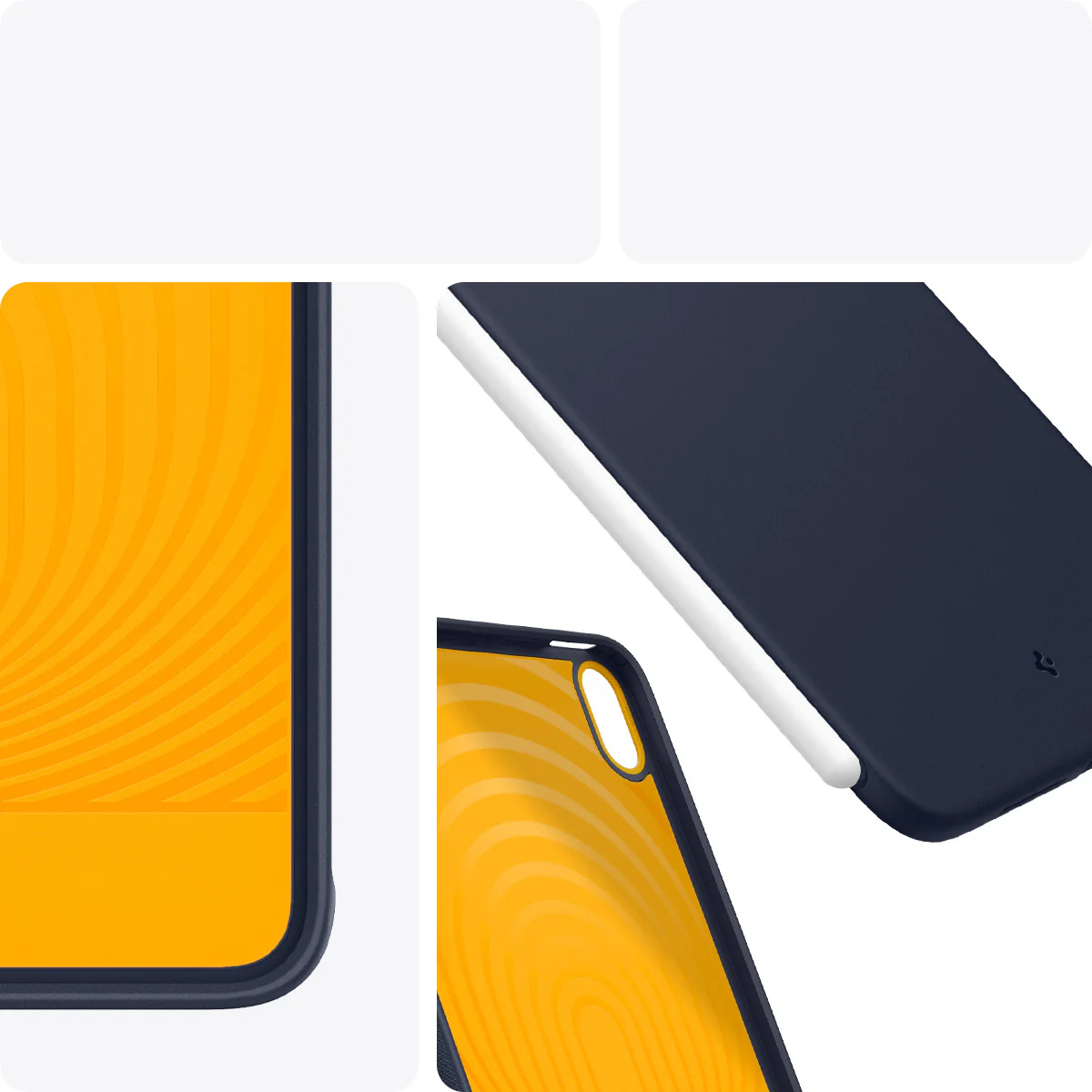 Hülle für iPad Mini 7 gen. 2024 / 6 gen. 2021, Spigen Nano Pop, Dunkelblau-Gelb - Image 12
