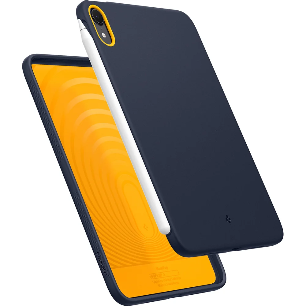 Hülle für iPad Mini 7 gen. 2024 / 6 gen. 2021, Spigen Nano Pop, Dunkelblau-Gelb - Image 3