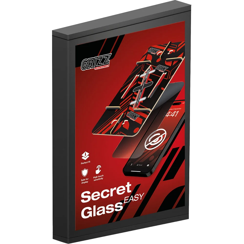 Hybrides Sichtschutzglas für iPhone 17 Pro Max, Grizz SecretGlass Easy mit Applikator, 2 Stück, Matt - Image 2