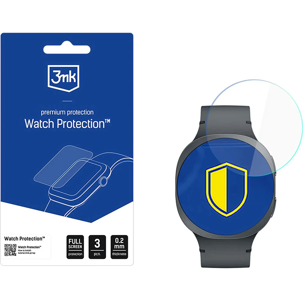 Hybridglas für Galaxy Watch 8 44 mm, 3mk Watch Protection, 3 Stück - Image 2