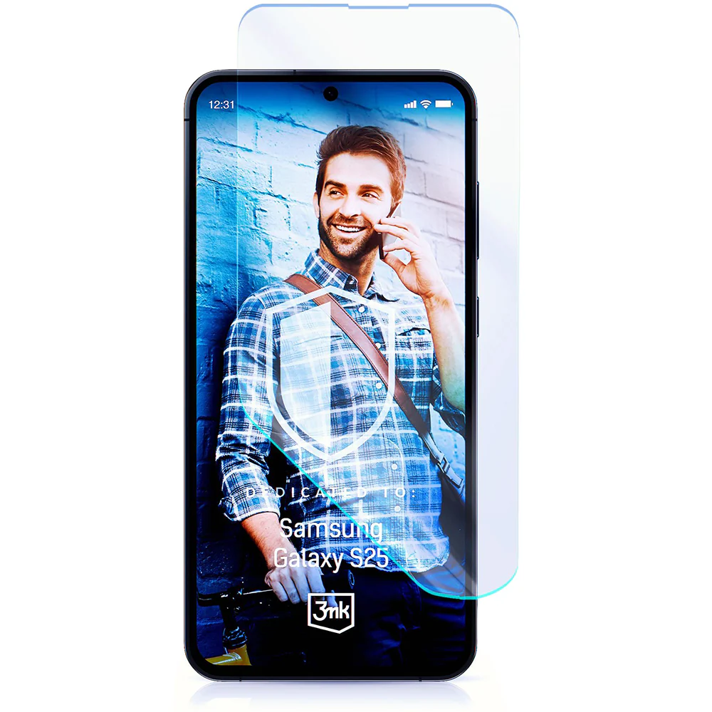 Hybridglas für Samsung Galaxy S25, 3mk FlexibleGlass Pro
