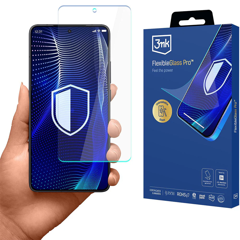 Hybridglas für Xiaomi POCO F7 Pro / Xiaomi POCO F7 Ultra, 3mk FlexibleGlass Pro