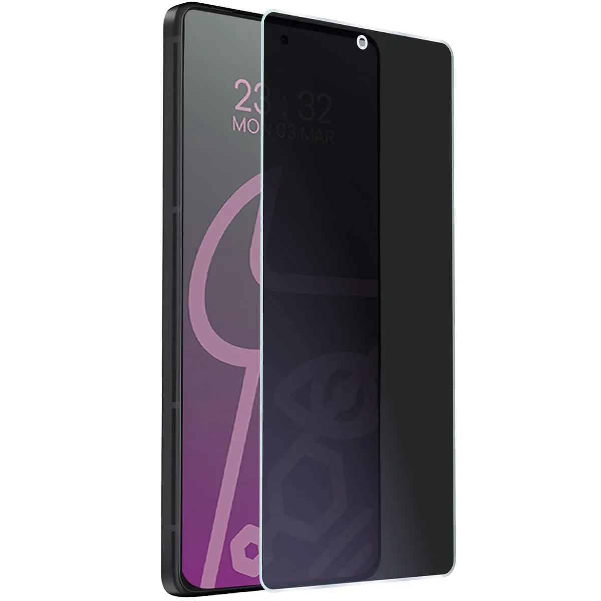 Hybridglas mit Privatschutzfilter für Asus Zenfone 12 Ultra, Bizon Glass Mule Shadow, Matt - Image 5