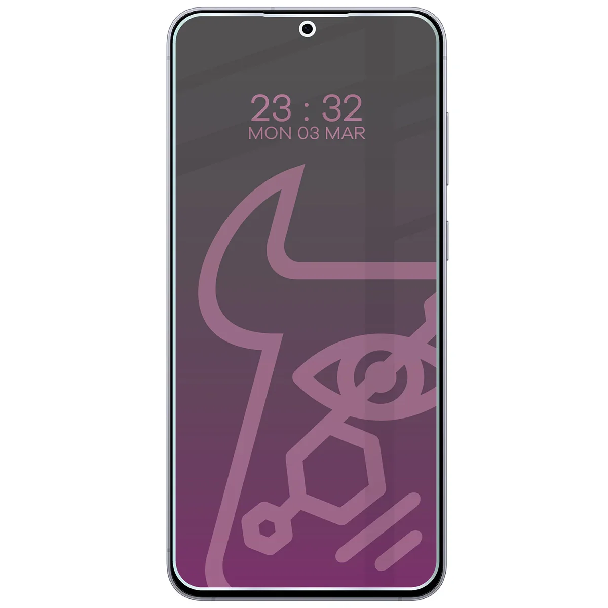 Hybridglas mit Privatschutzfilter für Galaxy S25 FE, Bizon Glass Mule Shadow, Matt - Image 3