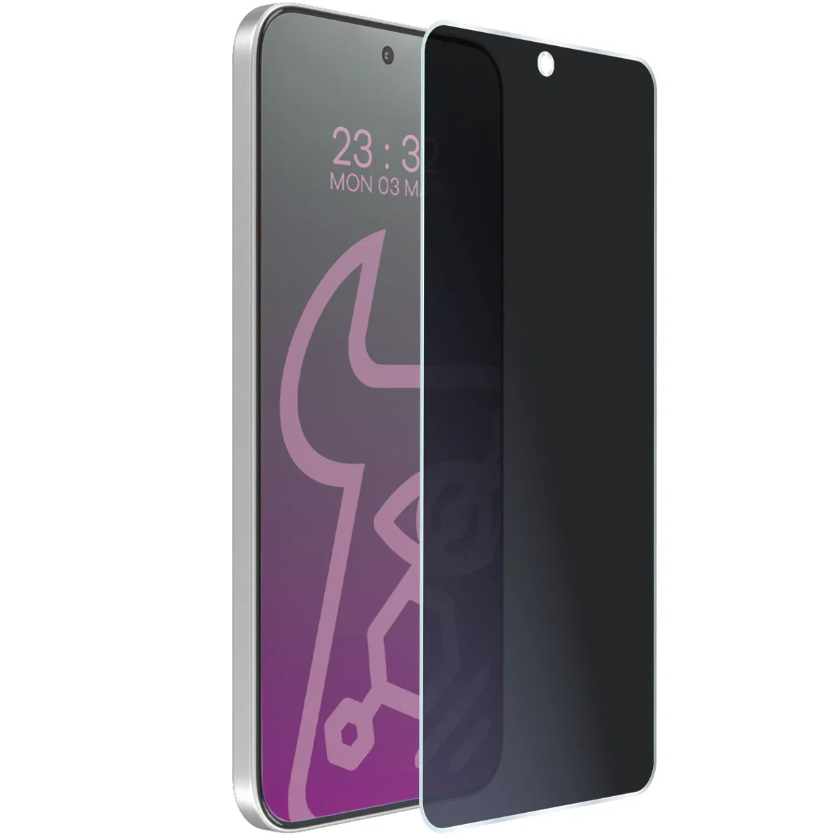 Hybridglas mit Privatschutzfilter für Honor 400 Smart, Bizon Glass Mule Shadow, Matt - Image 5
