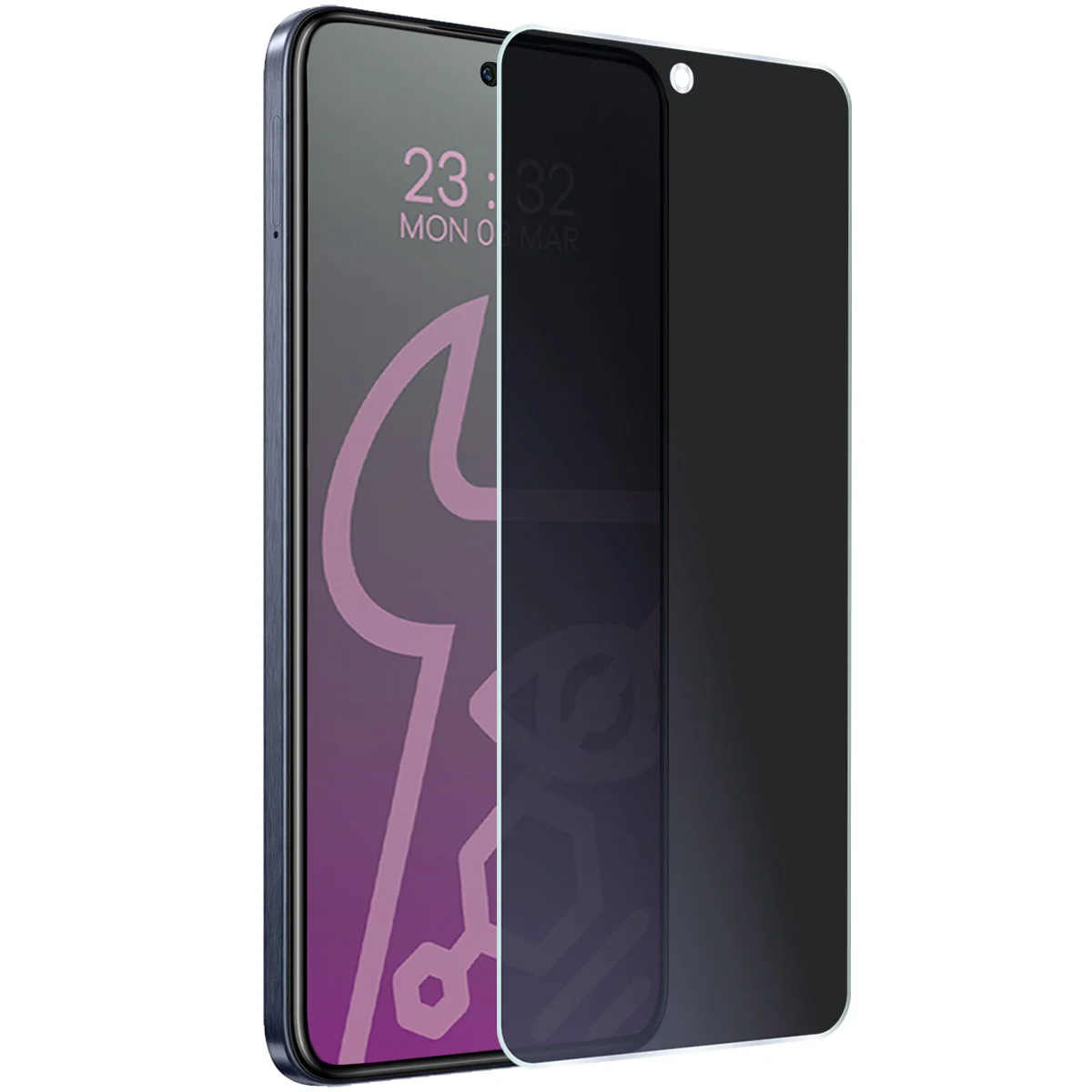 Hybridglas mit Privatschutzfilter für Infinix Hot 50 Pro 4G, Bizon Glass Mule Shadow, Matt - Image 5