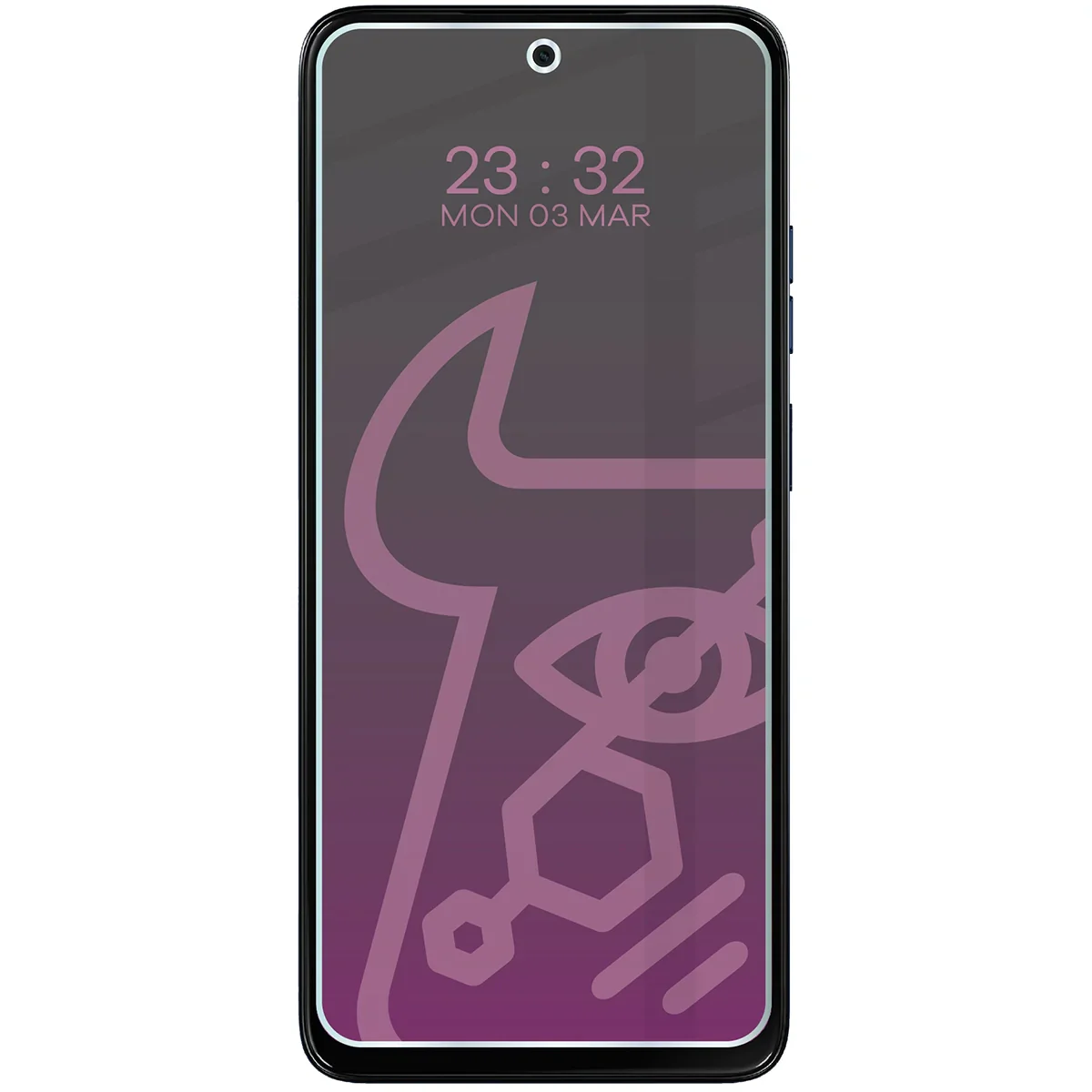 Hybridglas mit Privatschutzfilter für Motorola Moto G15, Bizon Glass Mule Shadow, Matt - Image 3