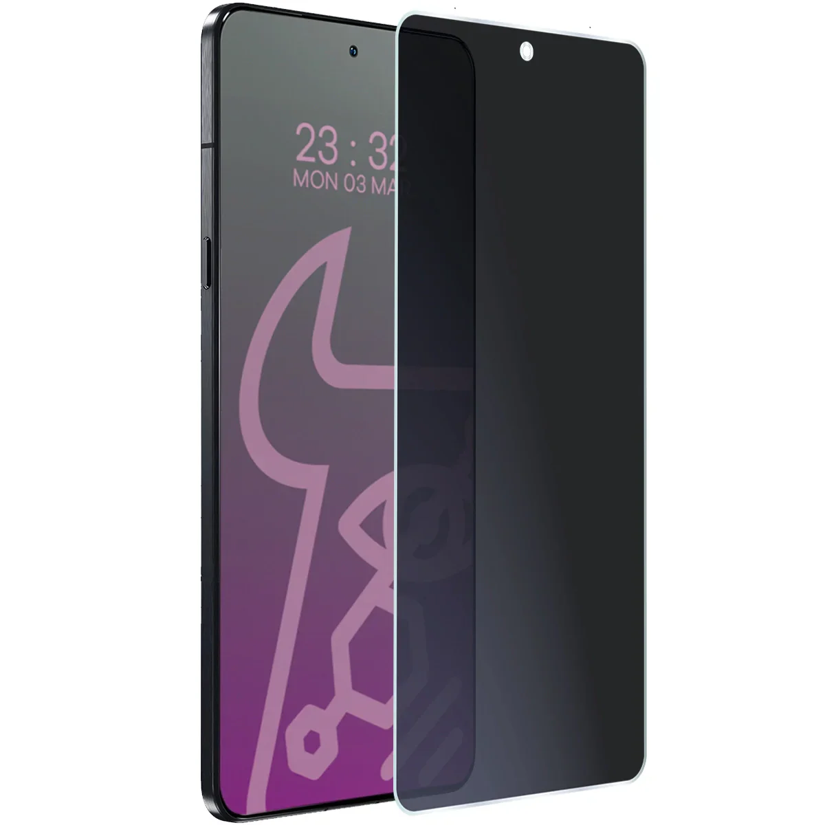 Hybridglas mit Privatschutzfilter für Motorola Signature, Bizon Glass Mule Shadow, Matt - Image 5