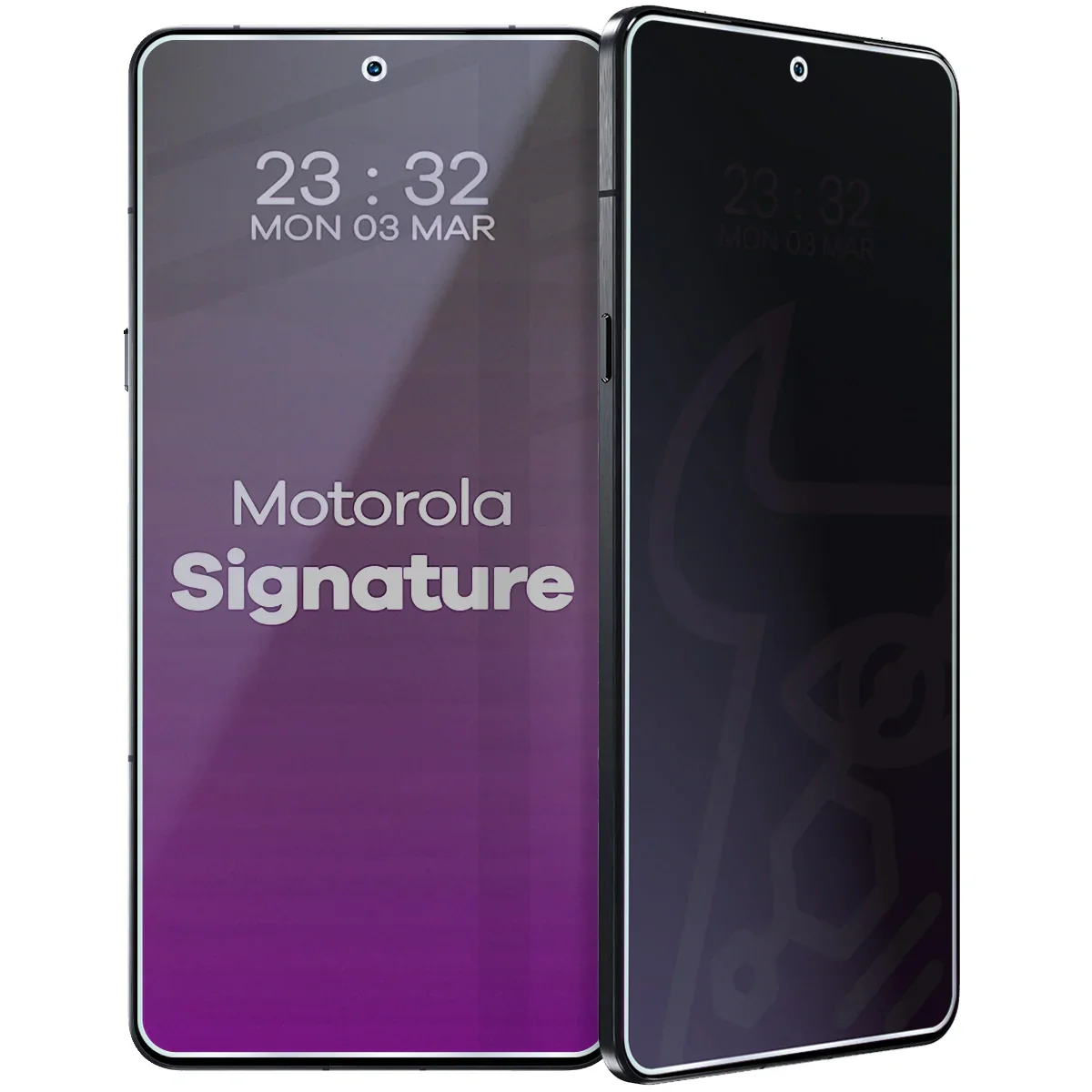 Hybridglas mit Privatschutzfilter für Motorola Signature, Bizon Glass Mule Shadow, Matt - Image 6