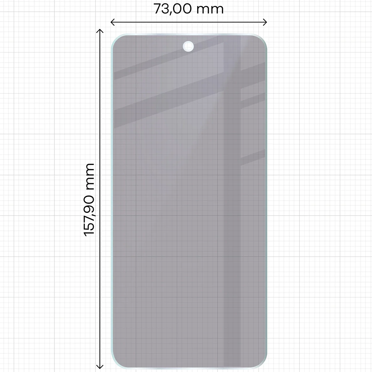 Hybridglas mit Privatschutzfilter für Nothing Phone (3), Bizon Glass Mule Shadow, Matt - Image 2