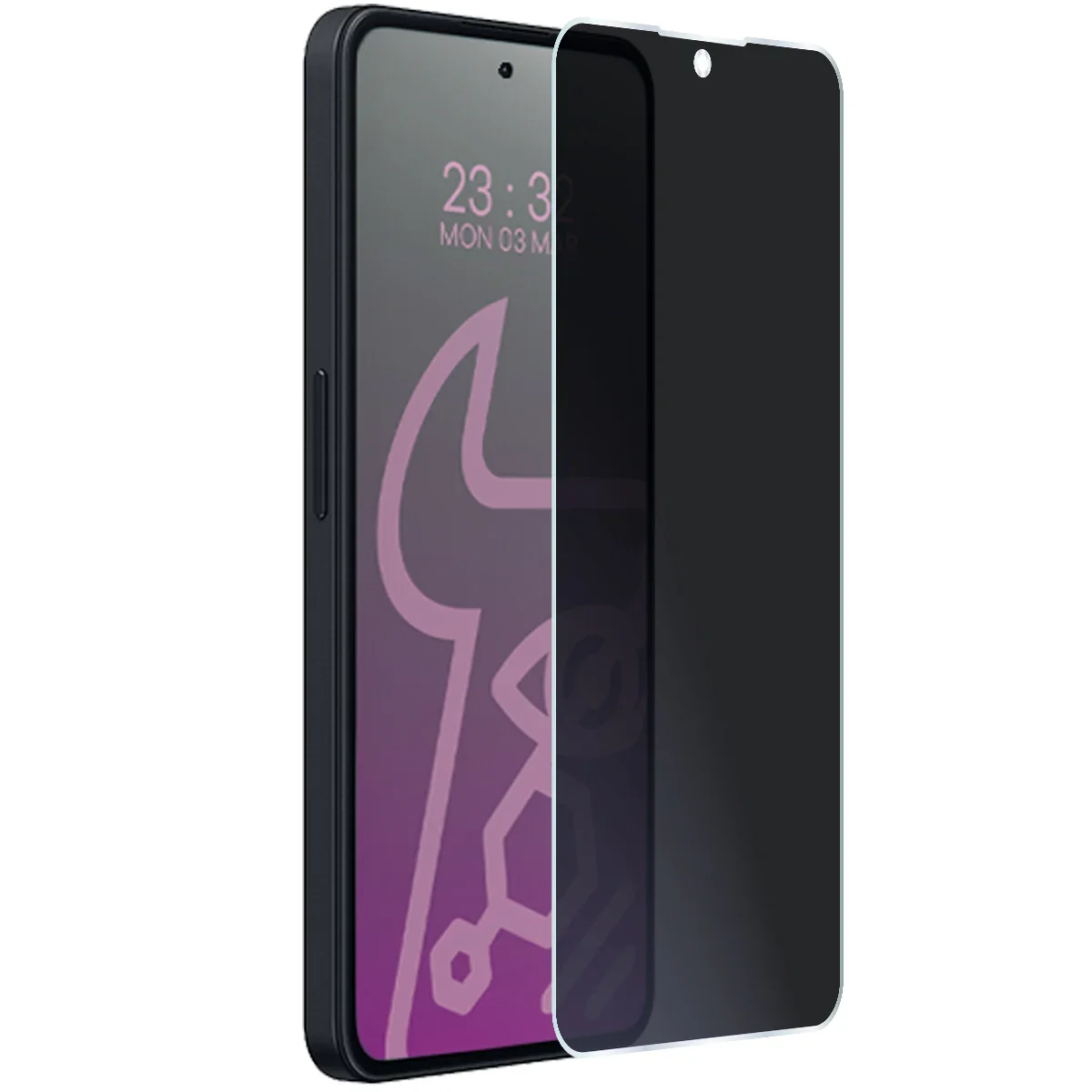 Hybridglas mit Privatschutzfilter für Nothing Phone (3a) Lite, Bizon Glass Mule Shadow, Matt - Image 5