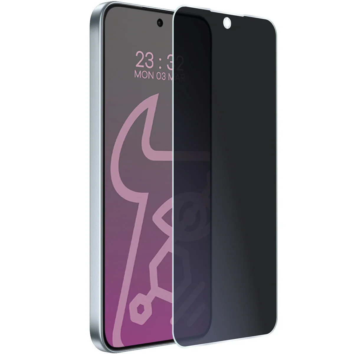 Hybridglas mit Privatschutzfilter für Oppo A6 Pro 5G, Bizon Glass Mule Shadow, Matt - Image 5