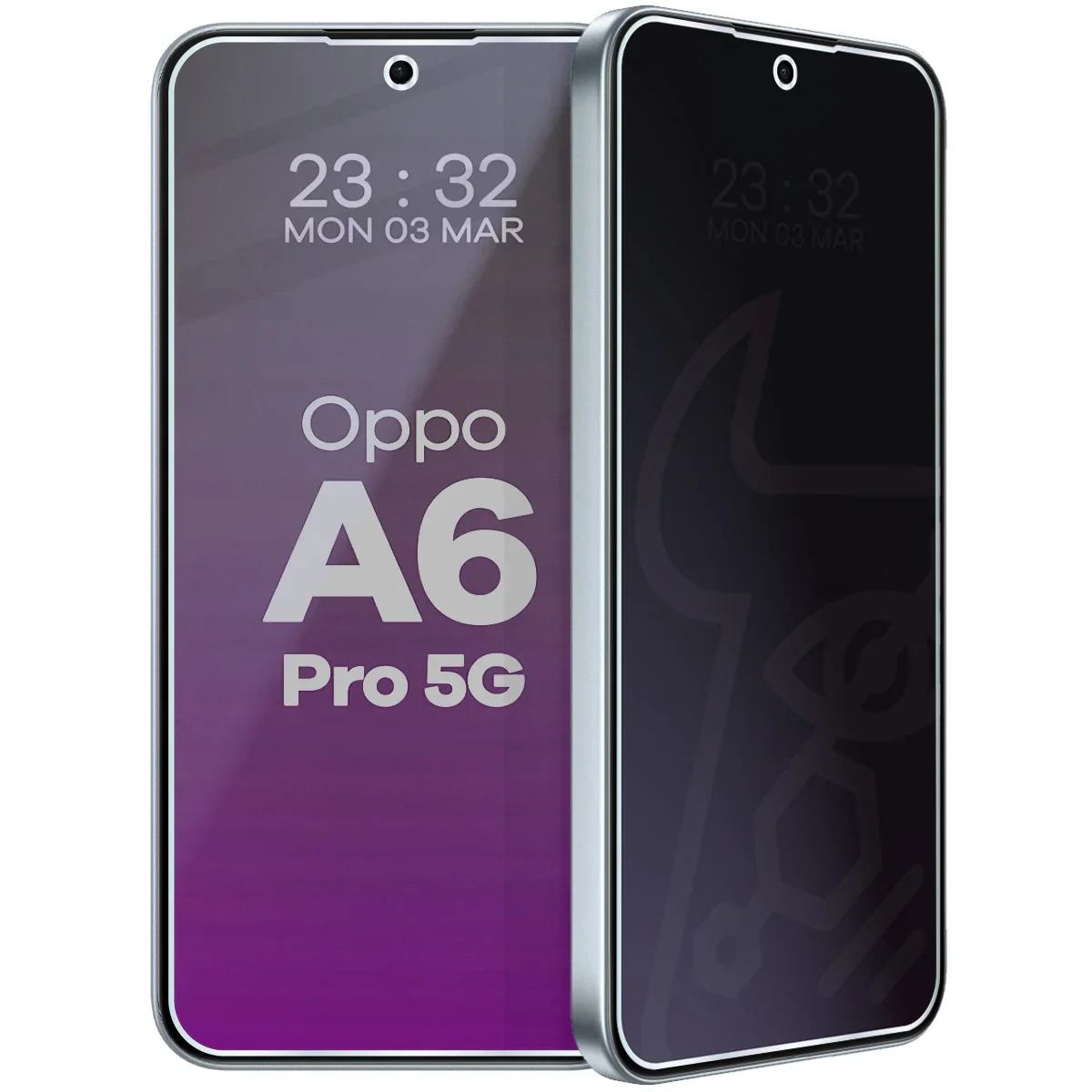 Hybridglas mit Privatschutzfilter für Oppo A6 Pro 5G, Bizon Glass Mule Shadow, Matt - Image 6