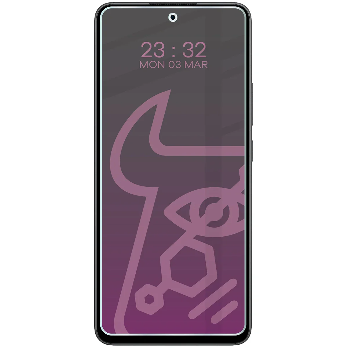 Hybridglas mit Privatschutzfilter für Oppo Reno13 F, Bizon Glass Mule Shadow, Matt - Image 3
