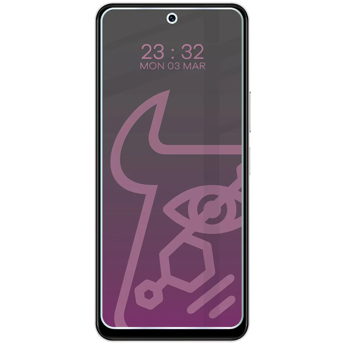 Hybridglas mit Privatschutzfilter für Vivo Y19s, Bizon Glass Mule Shadow, Matt - Image 3